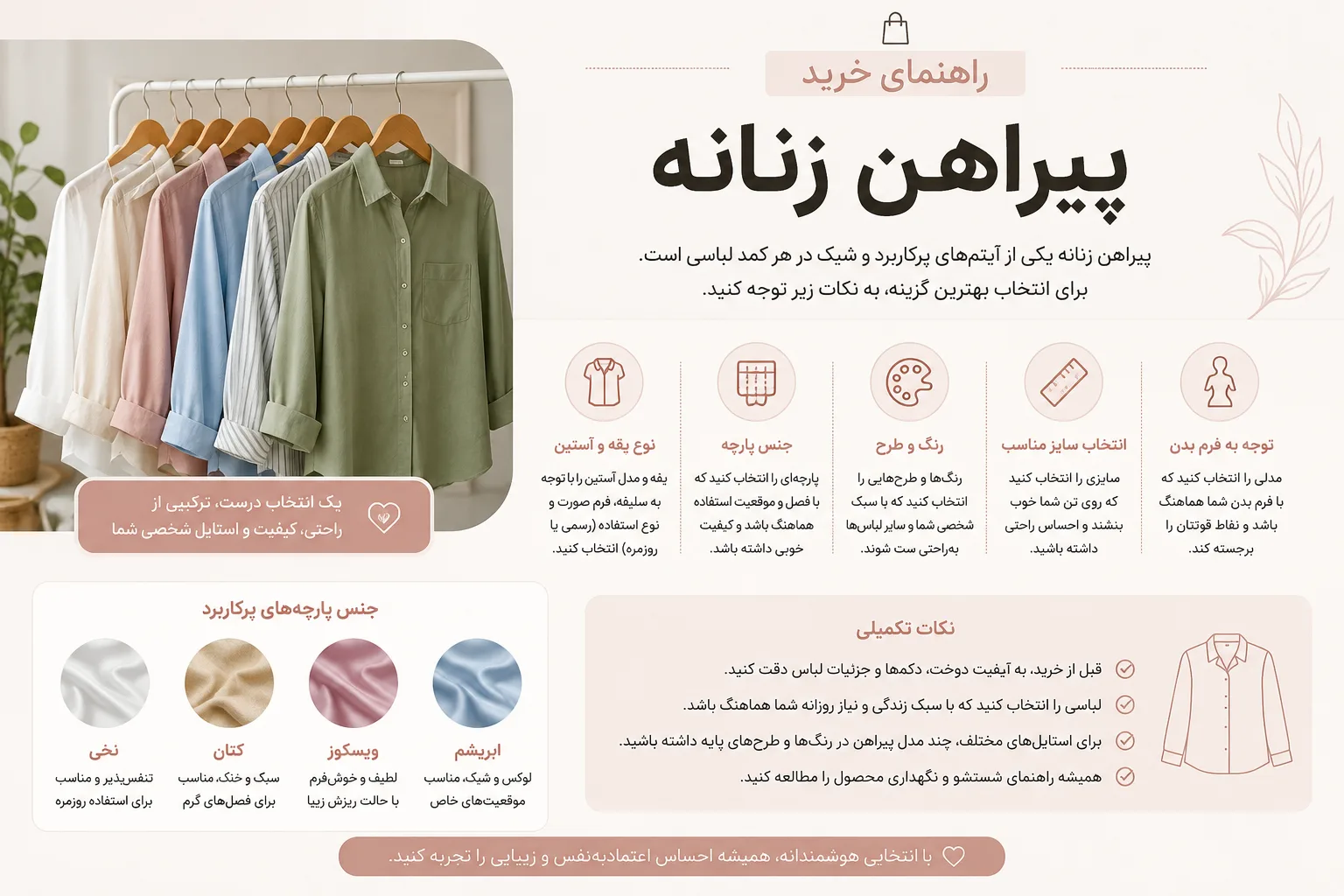 راهنمای خرید پیراهن زنانه