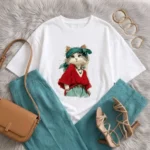 تیشرت باکسی لیدی کت