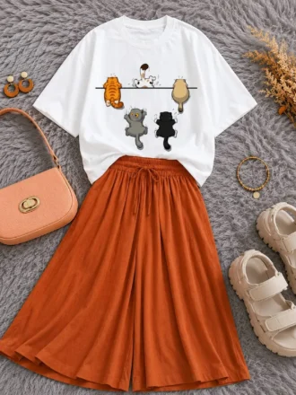 تیشرت باکسی عملیات گربه‌ای