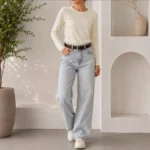 تیشرت آستینبلند سفید اسمارا