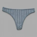 شورت نخی لامبادا طرح آبی سایز XS - تصویر 3
