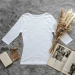 بلوز آستین سهربع little tee - Image 4